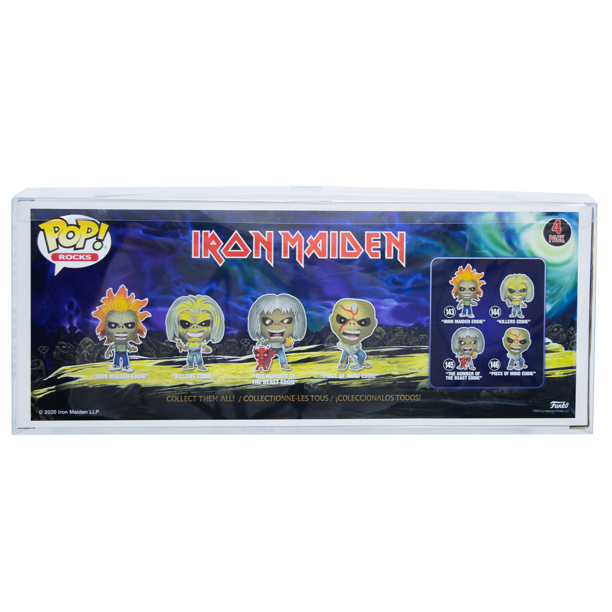 4-Pack Iron Maiden 2020 Funko Pop! PopShield Protectors