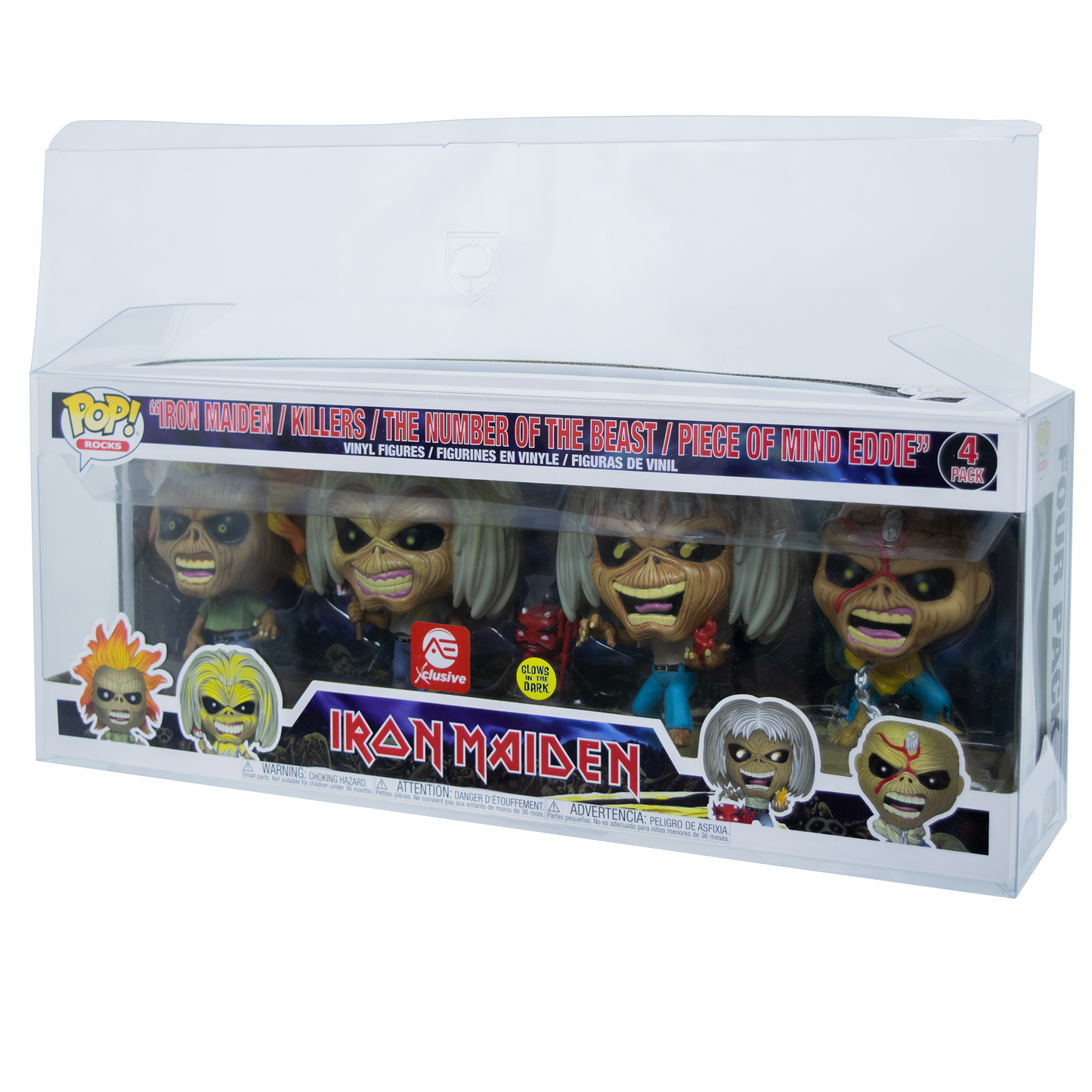 4-Pack Iron Maiden 2020 Funko Pop! PopShield Protectors