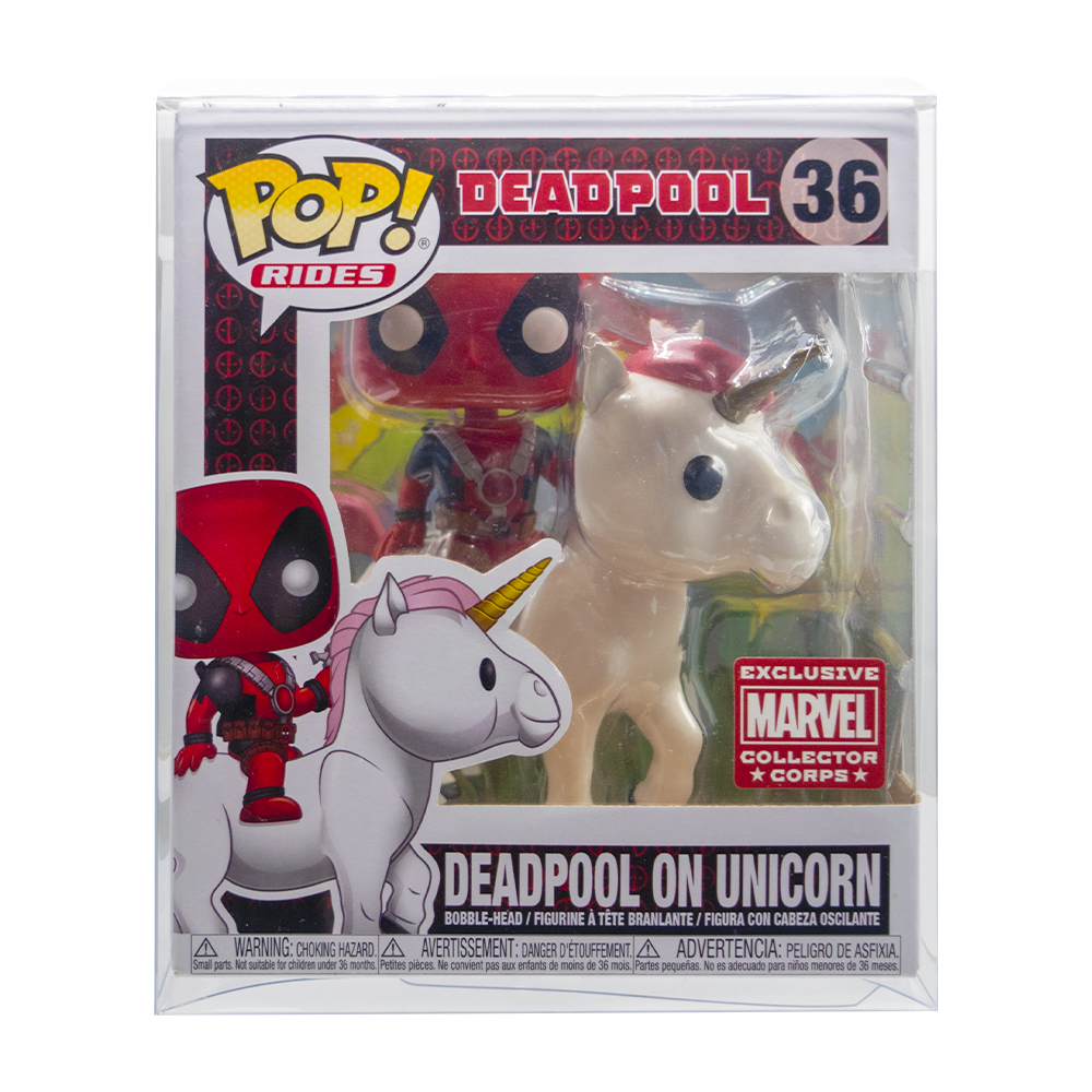 Deadpool on Unicorn/Kylo Tie Fighter Funko Pop! PopShield Protectors