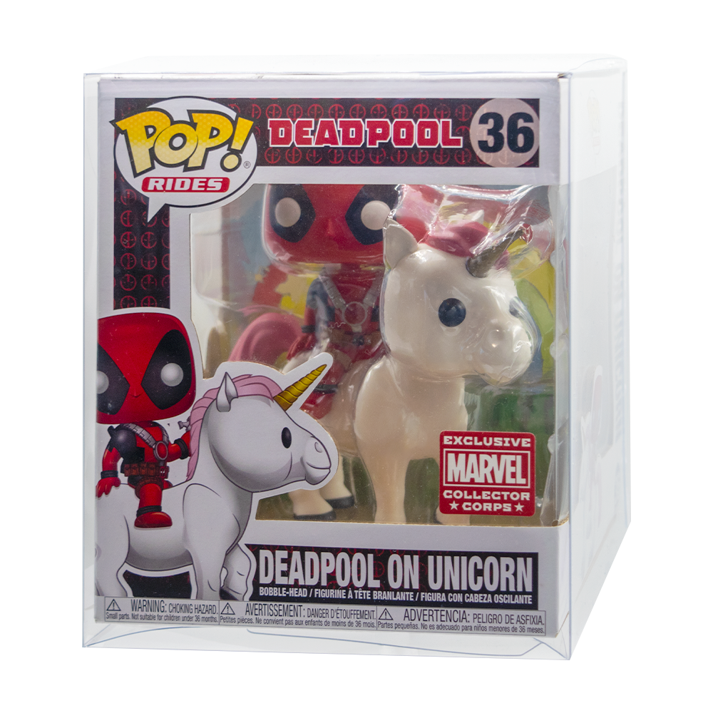 Deadpool on Unicorn/Kylo Tie Fighter Funko Pop! PopShield Protectors