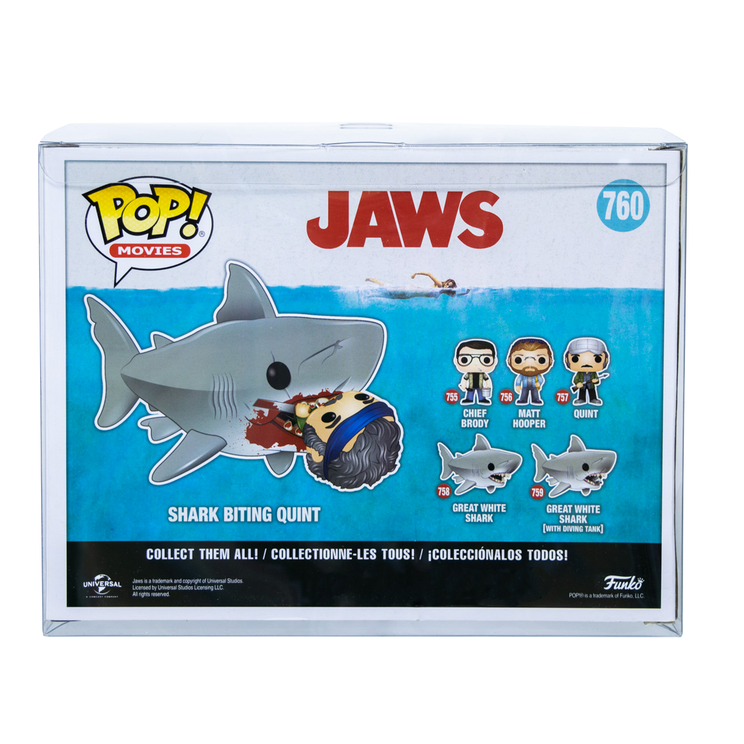 Shark Biting Quint Funko Pop! PopShield Protectors