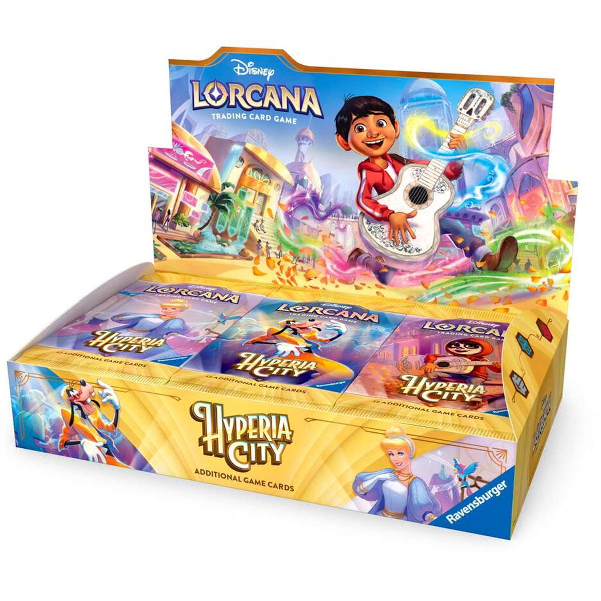 Disney Lorcana: Hyperia City Booster Box sealed 24-pack booster display packaging, English edition