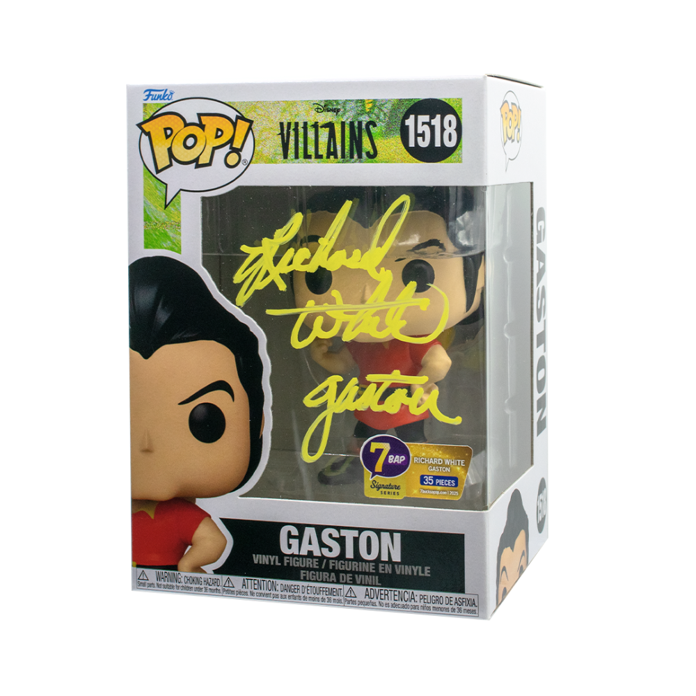 Richard White signed Gaston Funko Pop - 7BAP Signature Series