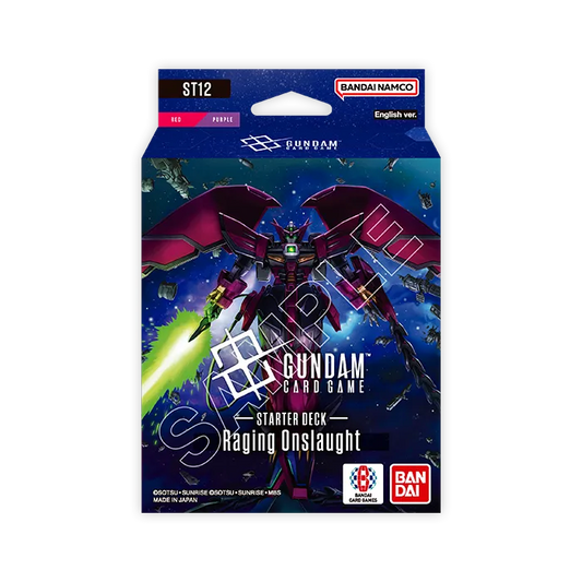 Gundam Card Game Raging Onslaught ST12 English starter deck package