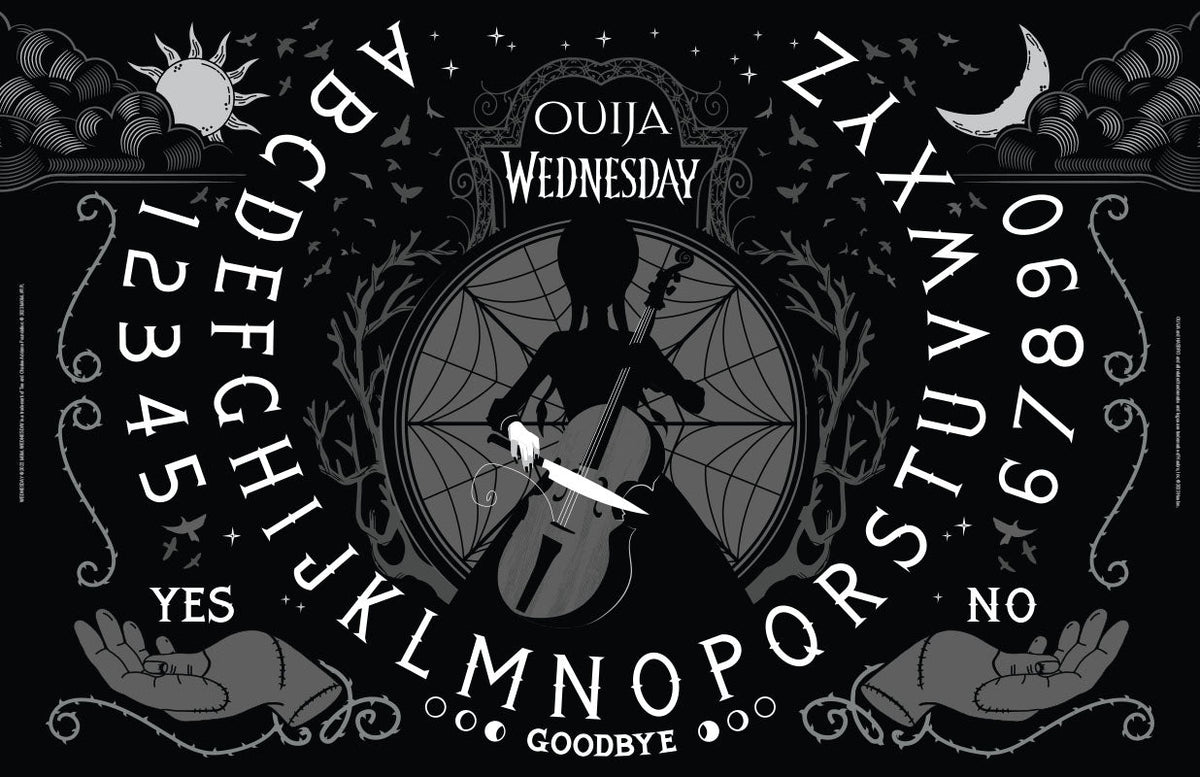 Wednesday Glow in the Dark Ouija Board - CLEARANCE