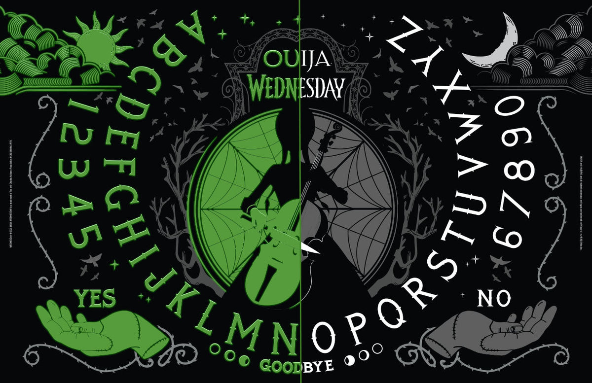 Wednesday Glow in the Dark Ouija Board - CLEARANCE