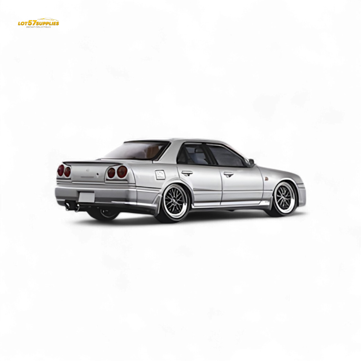 Mortal ER34 Skyline 25GT-t Ordinary Silver 1:64