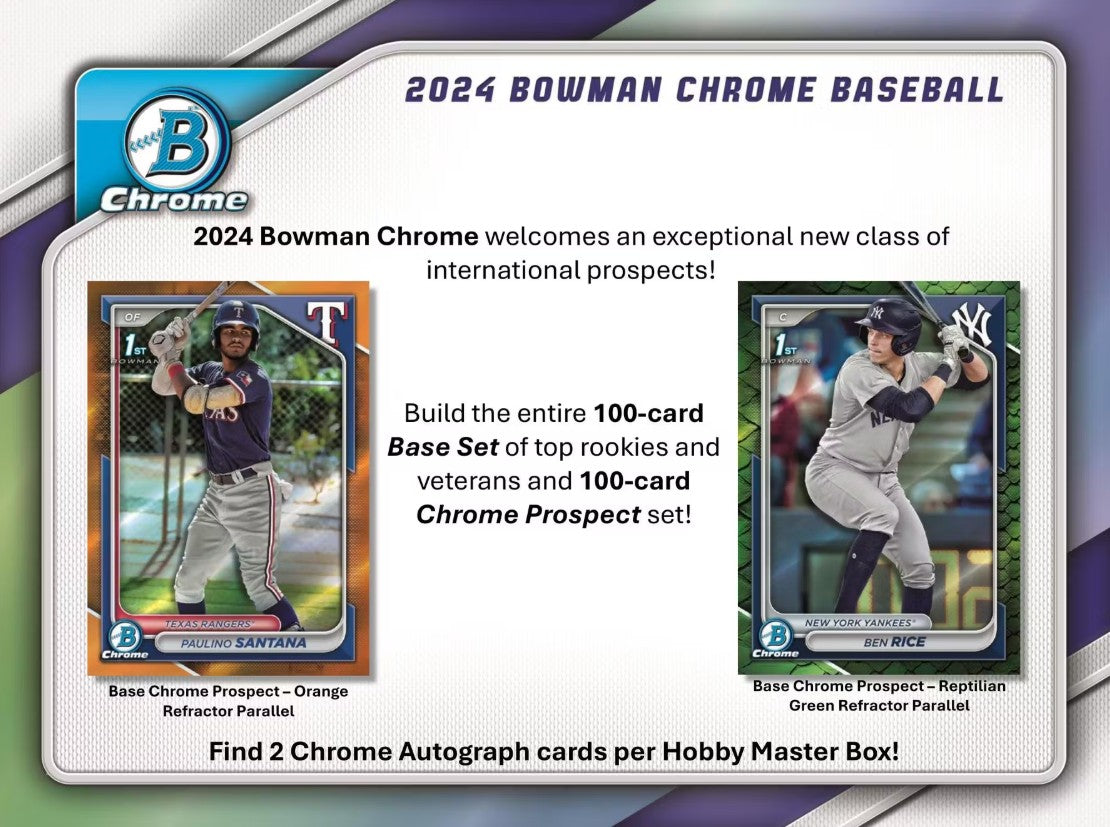 2024 Bowman Chrome 棒球爱好盒