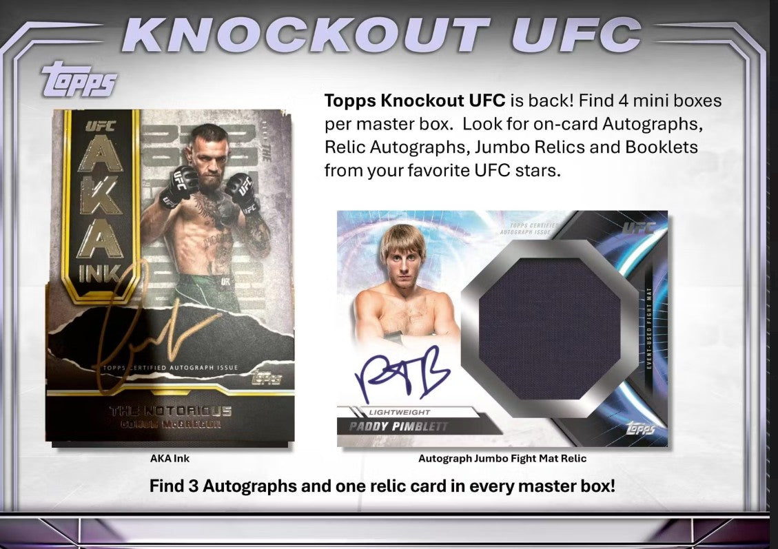 2024 Topps Knockout UFC Hobby Box