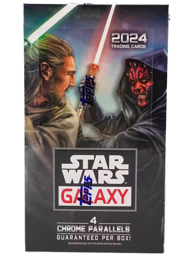 Caja de pasatiempos Galaxy Chrome de Star Wars (Topps 2024)