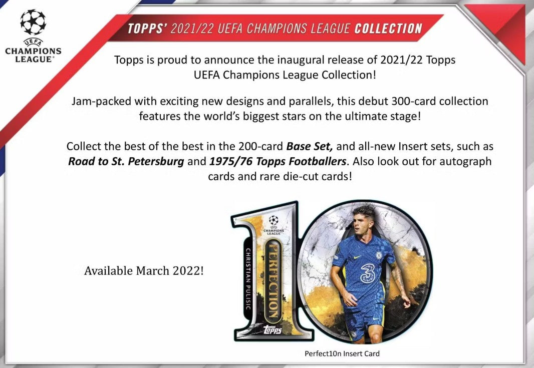 2021/22 Topps UEFA Champions League Collection Soccer Hobby Box