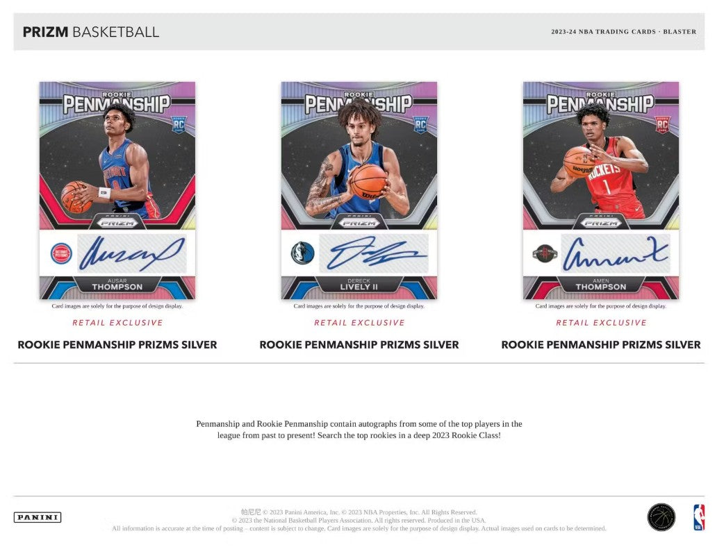 2023/24 Panini Prizm 篮球 6 件装 Blaster Box（冰色 Prizms！）