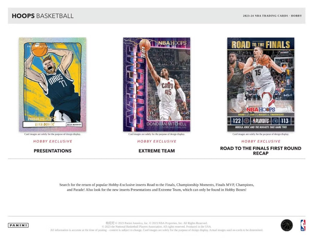 2023/24 帕尼尼 NBA Hoops 篮球爱好盒