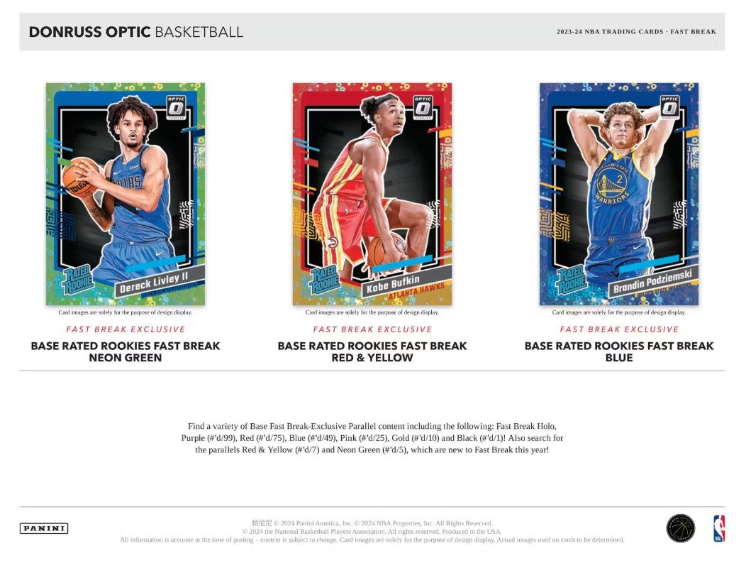 2023/24 Panini Donruss Optic Basketball Fast Break Box