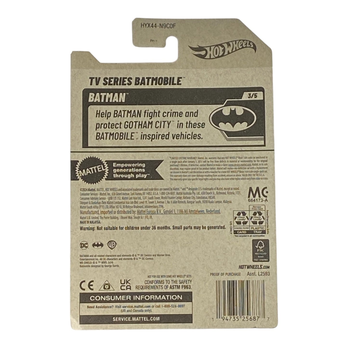 Hot Wheels TV Series Batmobile | Batman Series 3/5