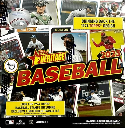 2023 Topps Heritage MLB Baseball Trading Cards Mega Box