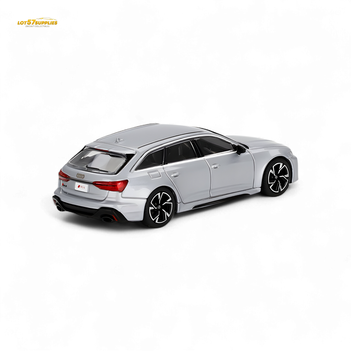 Mini GT Audi RS 6 Avant Florett Silver 1:64
