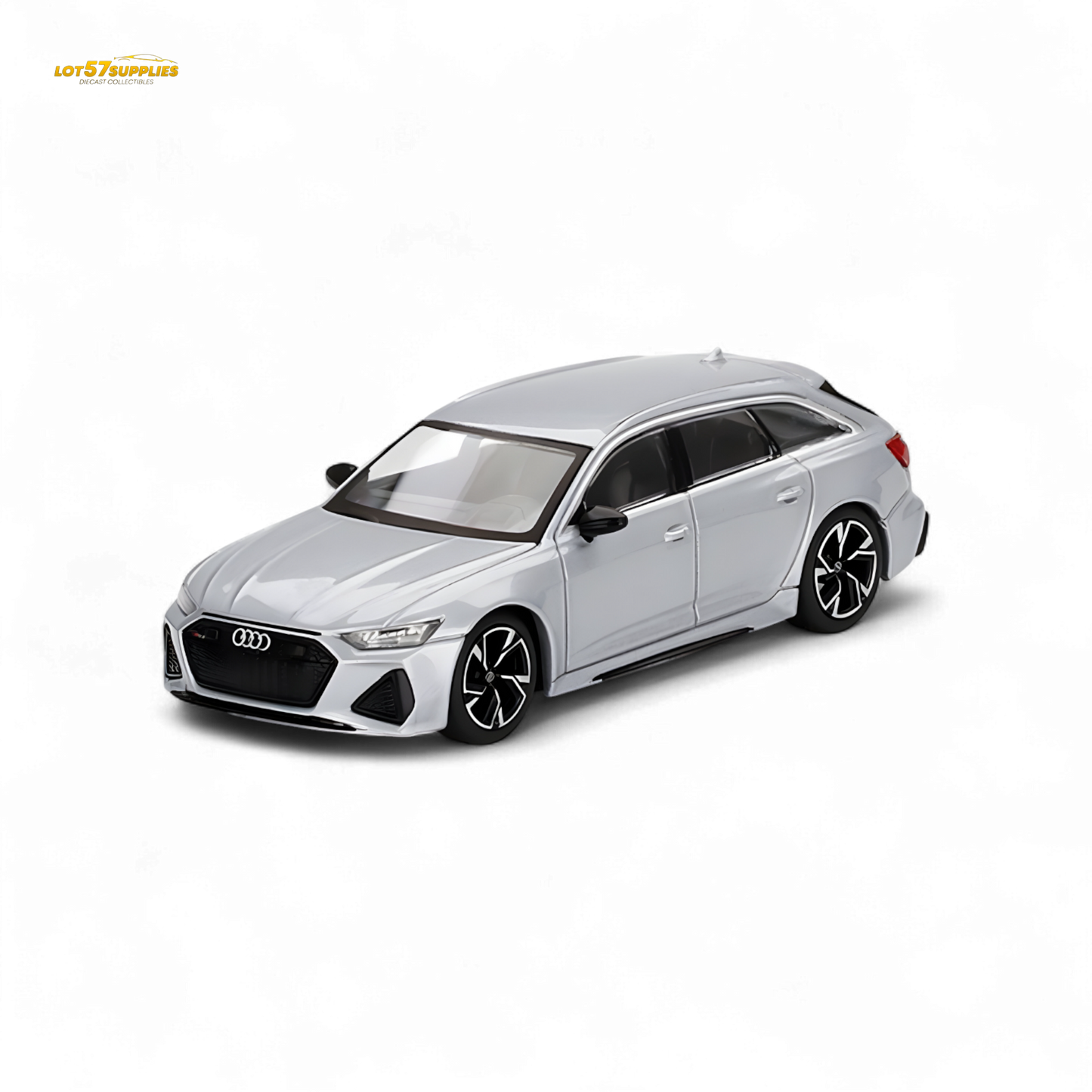 Mini GT Audi RS 6 Avant Florett Silver 1:64