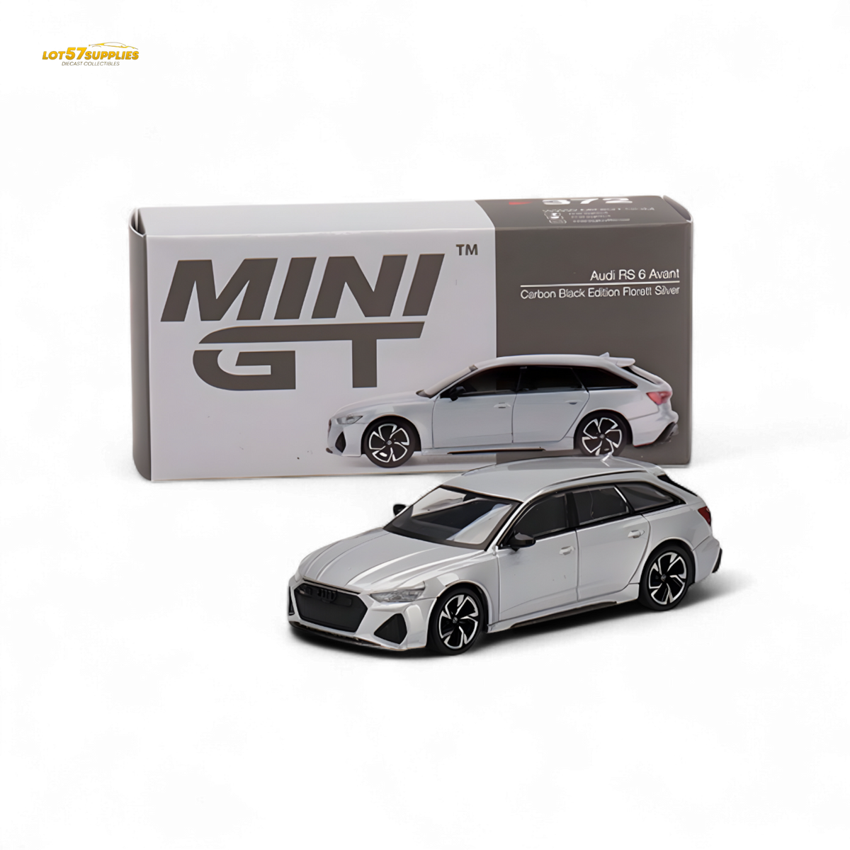 Mini GT Audi RS 6 Avant Florett Silver 1:64