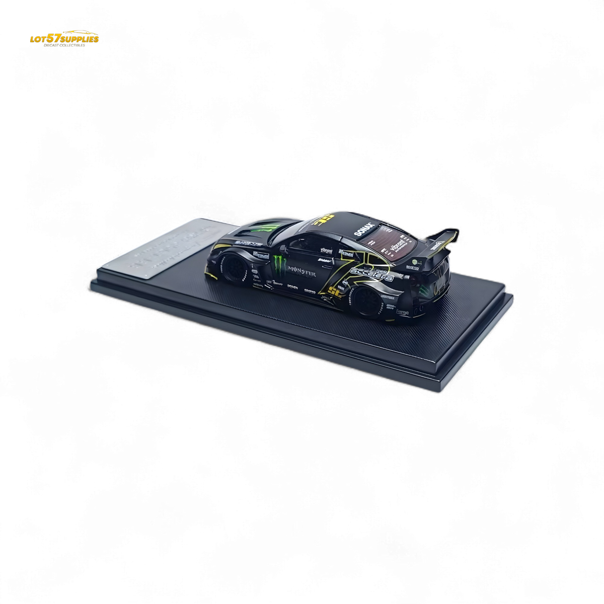 MC Nissan Skyline R35 GTR GT Matte Black Monster 1:64