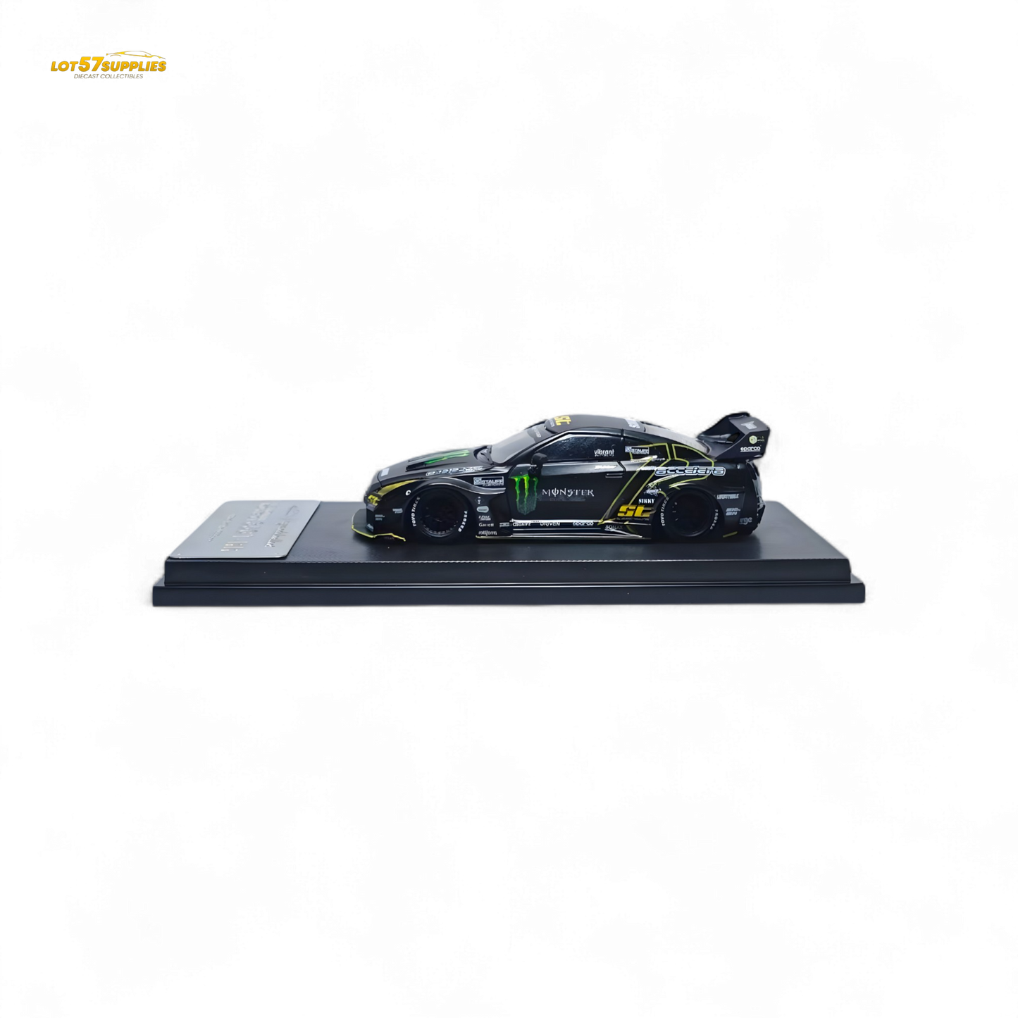 MC Nissan Skyline R35 GTR GT Matte Black Monster 1:64