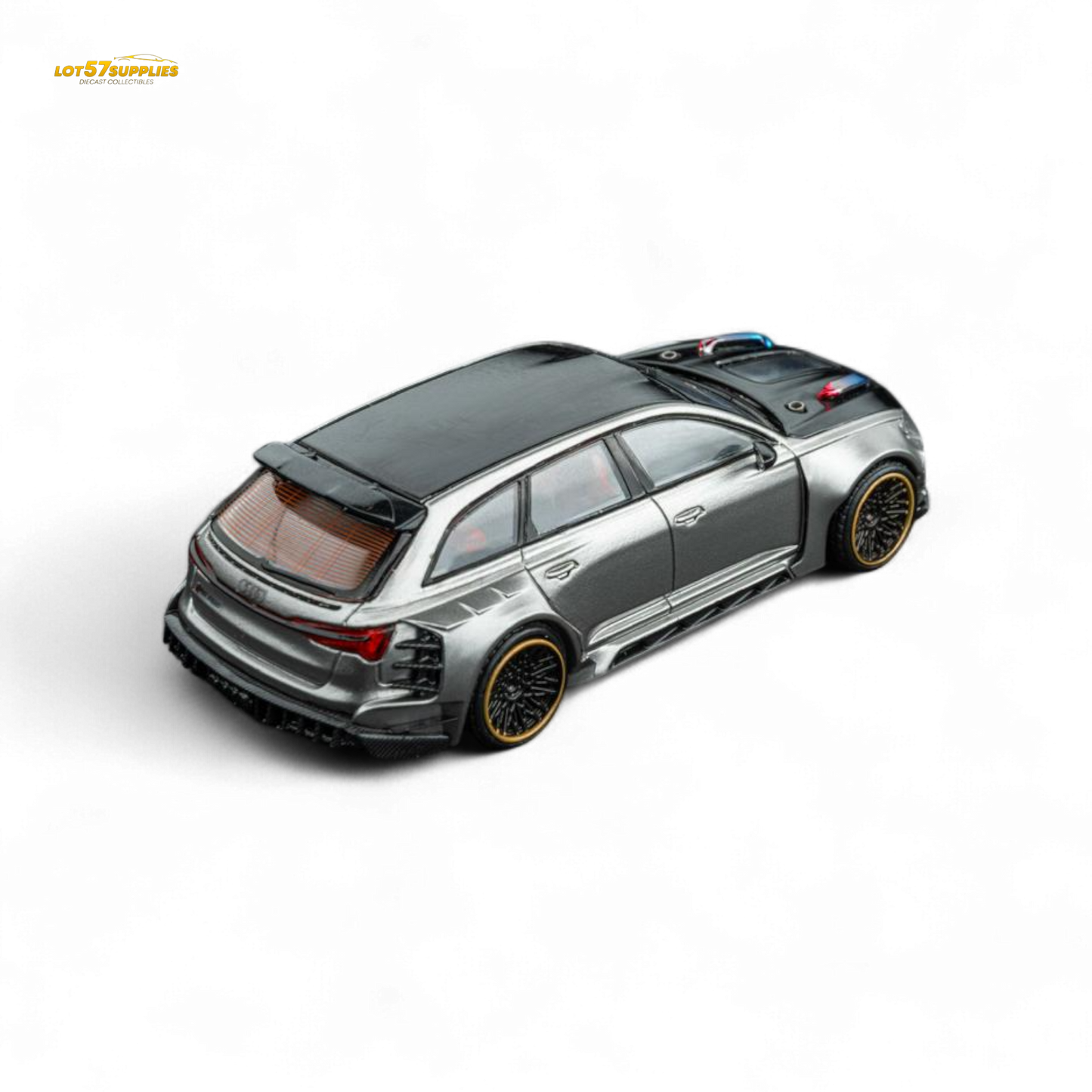 DCM Audi RS6 Wagon Silver/Gray 1:64