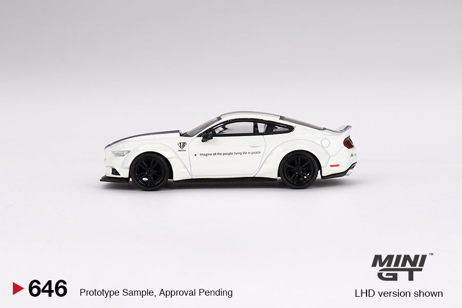Mini-GT Ford Mustang GT LB-Works White 1:64