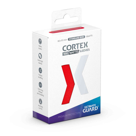 Ultimate Guard Cortex Sleeves Standard Size Matte Red (100ct)