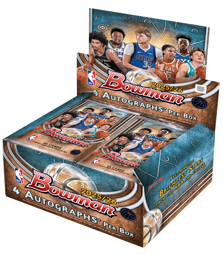 2025/26 Bowman Basketball Hobby Jumbo Box - 4 autographs per box