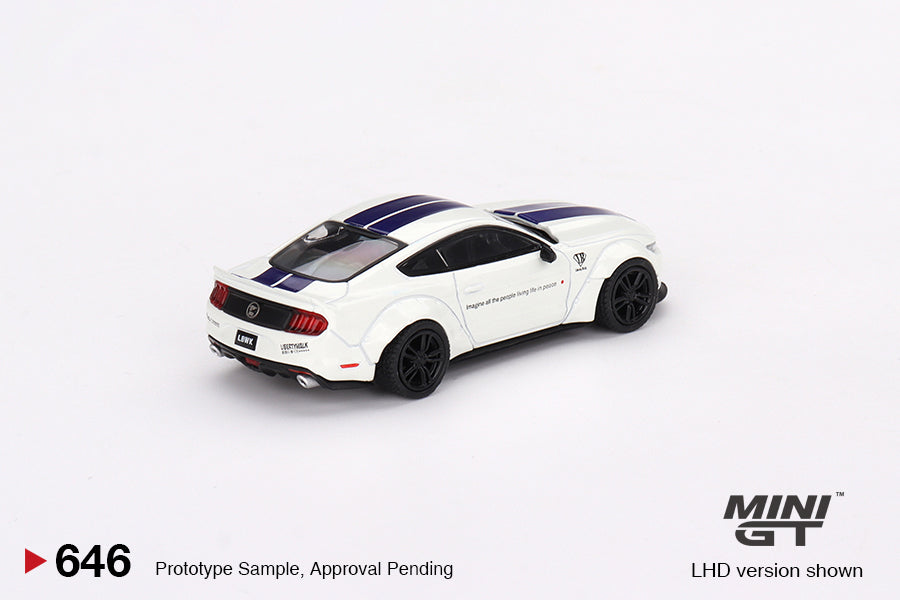 Mini-GT Ford Mustang GT LB-Works White 1:64