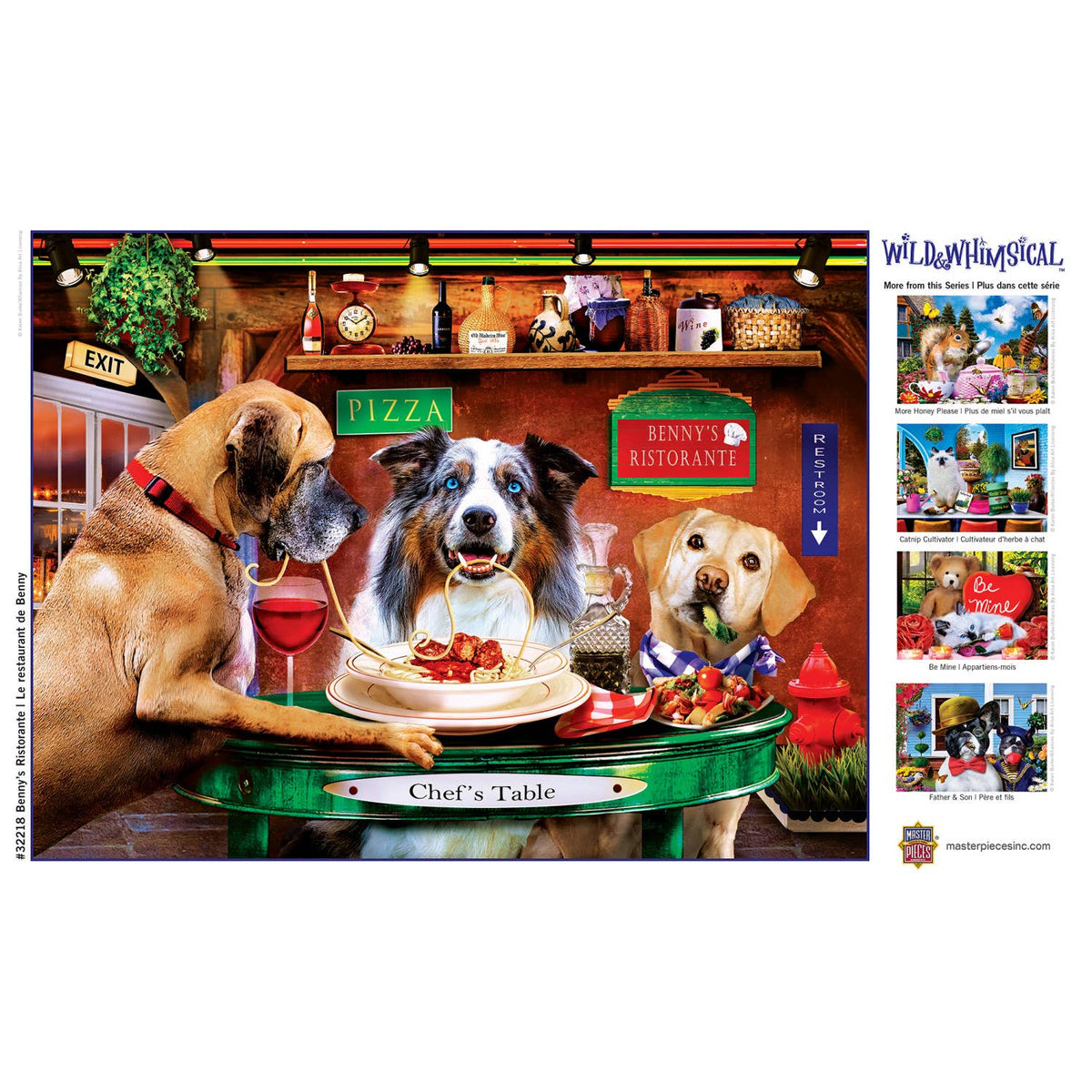Benny's Ristorante 300 pc EZ Grip Puzzle - Wild & Whimsical | Masterpieces