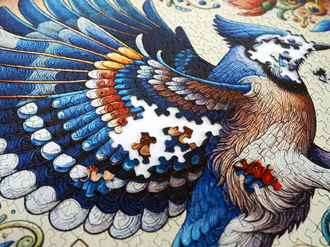 Blue Jay in Summer 1000 Piece Jigsaw Puzzle | Springbok Puzzles