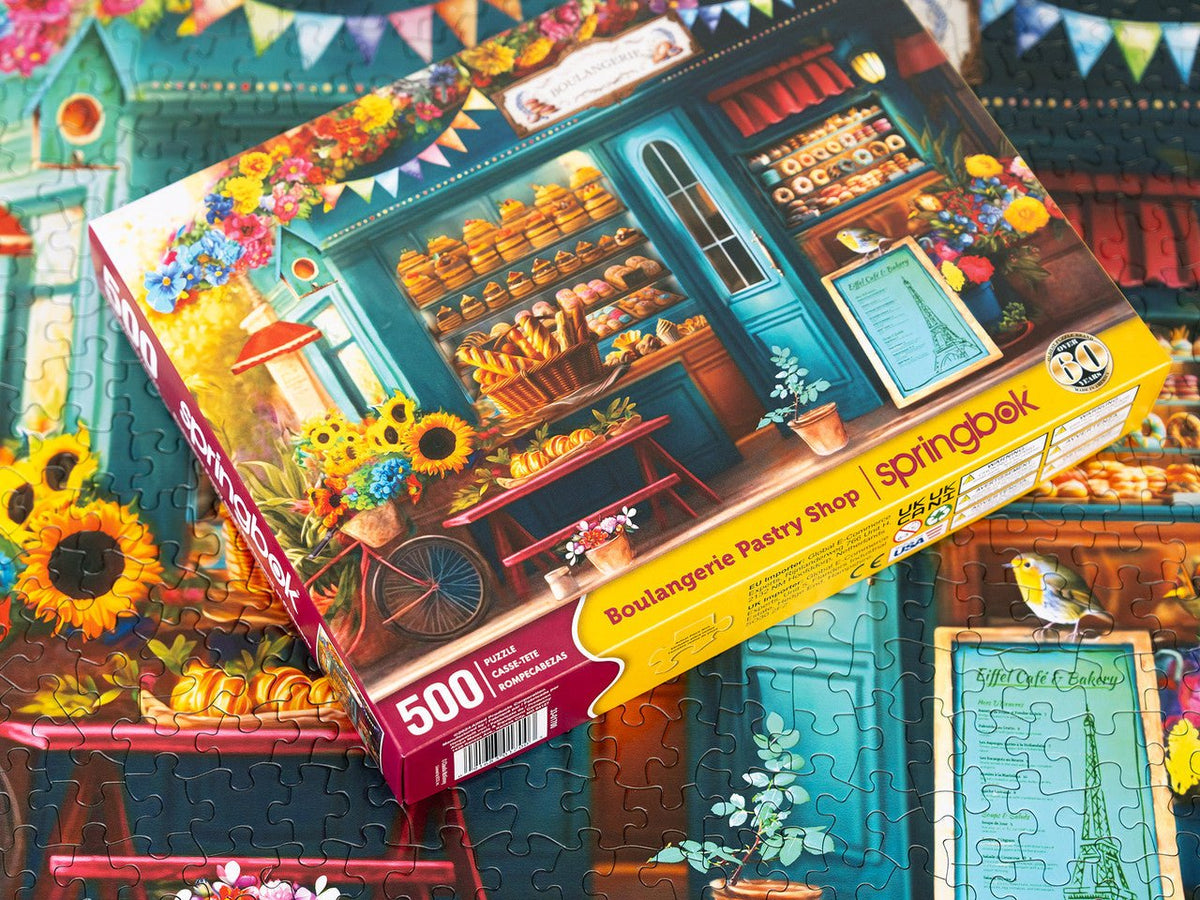 Boulangerie Pastry Shop 500 Piece Jigsaw Puzzle by Springbok Puzzles