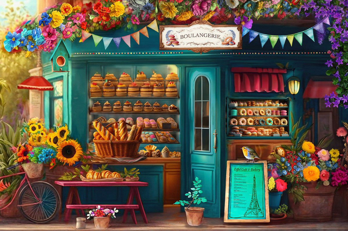 Boulangerie Pastry Shop 500 Piece Jigsaw Puzzle by Springbok Puzzles
