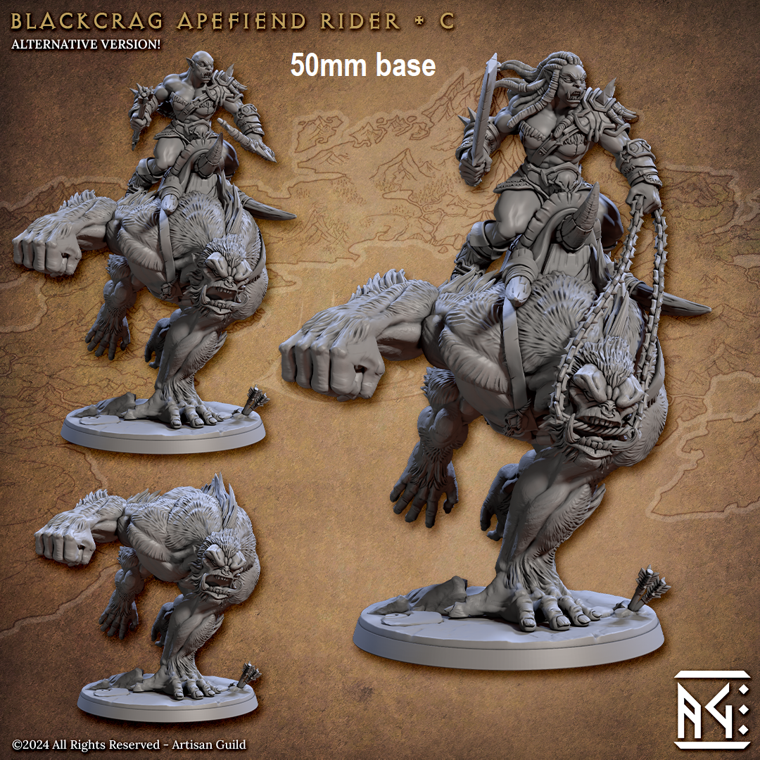 Blackcrag Apefiend Rider (Sculpt C)