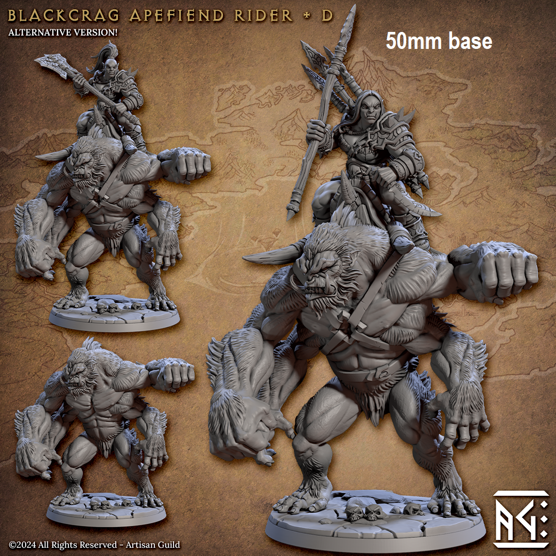 Blackcrag Apefiend Rider (Sculpt D - Apex)