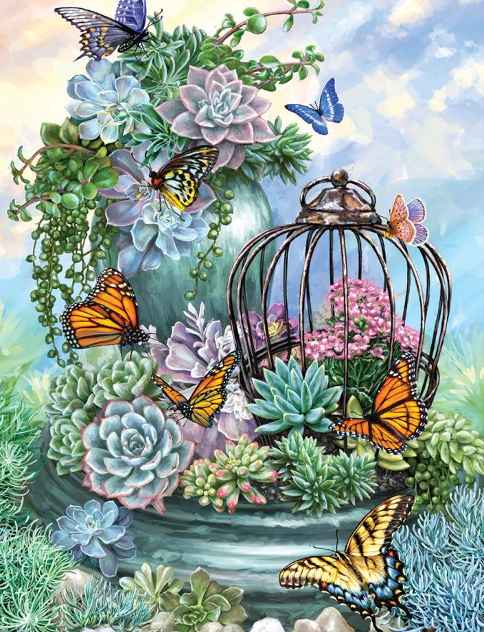 Butterfly Bliss 500 Piece Jigsaw Puzzle by Springbok Puzzles
