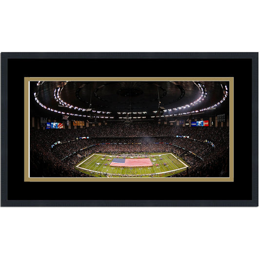 Framed Caesars Superdome New Orleans Saints 16x24 Football Photo Professionally Matted