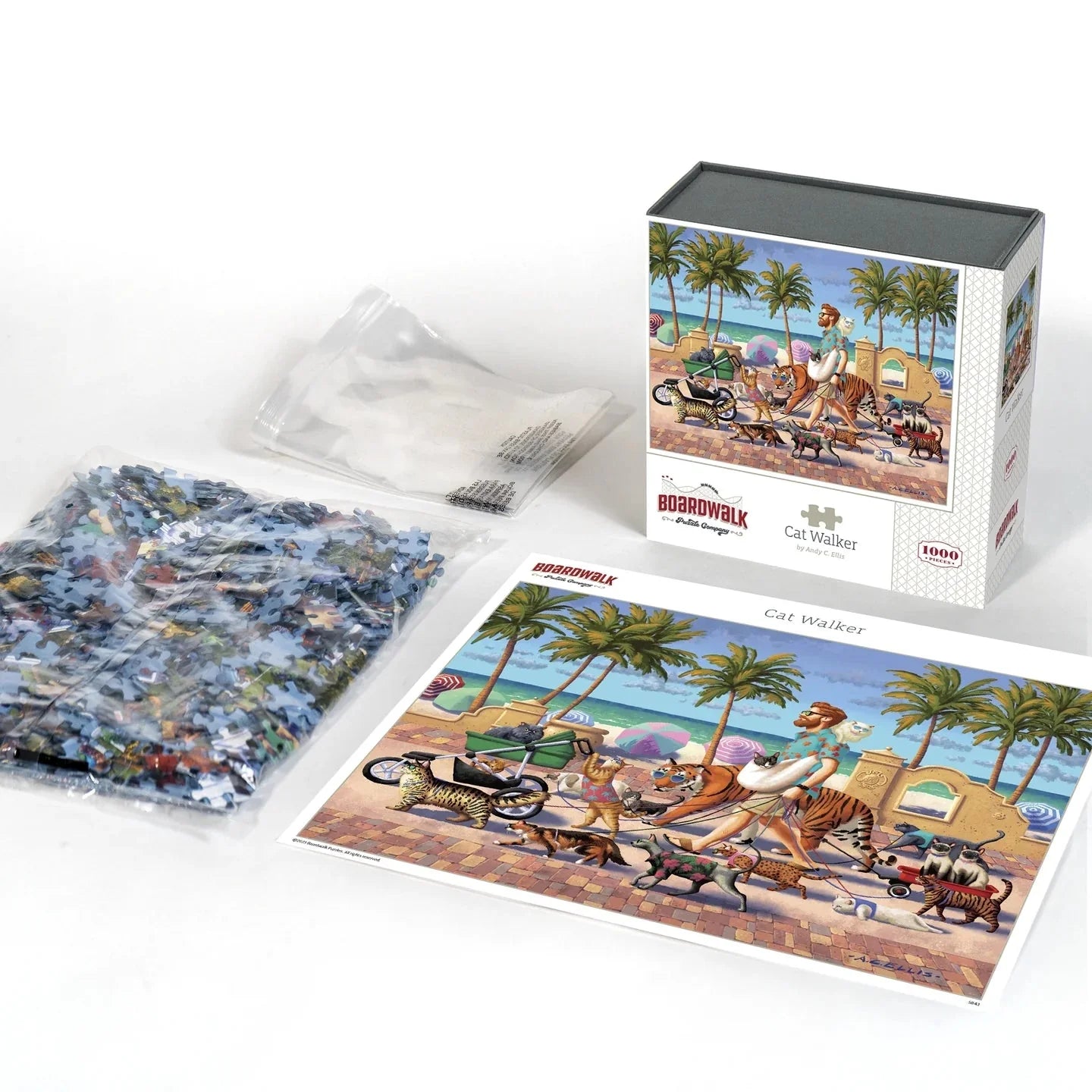 Cat Walker 1000 Piece Jigsaw Puzzle by Boardwalk Puzzle Company