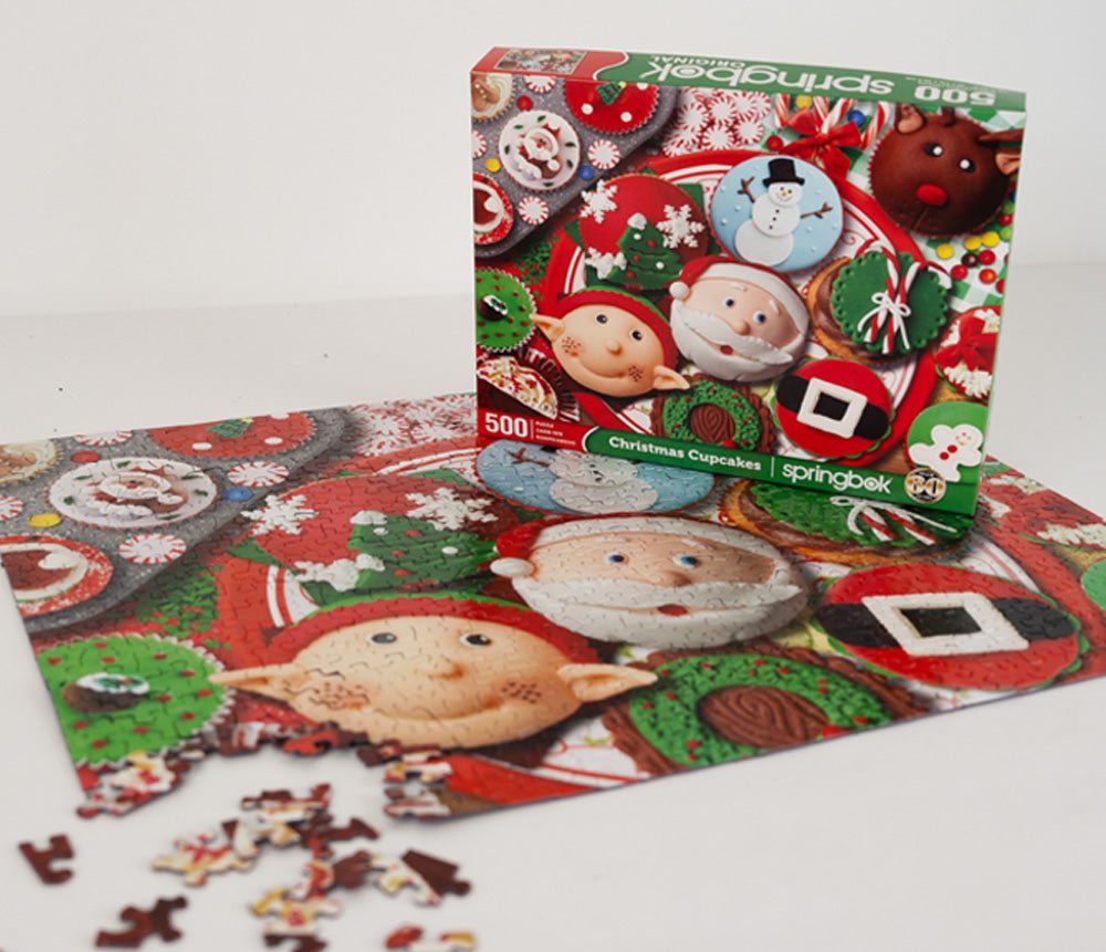 Christmas Cupcakes 500 Piece Jigsaw Puzzle | Springbok Puzzles