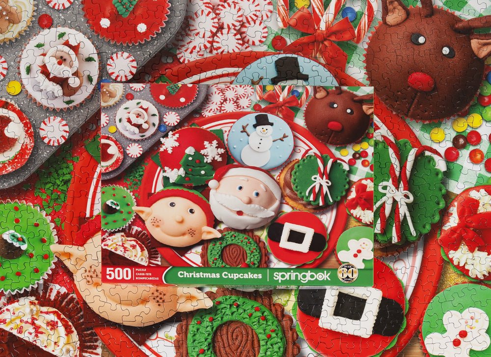 Christmas Cupcakes 500 Piece Jigsaw Puzzle | Springbok Puzzles