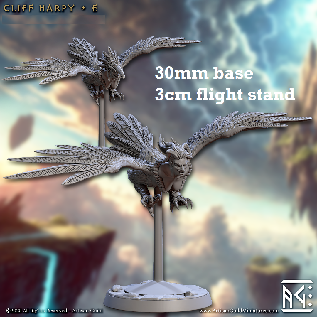 Cliff Harpy: Sculpt E