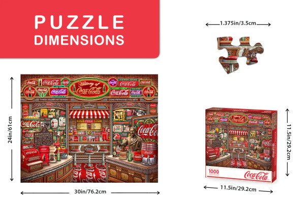 Coca-Cola History 1000 Piece Jigsaw Puzzle by Springbok Puzzles