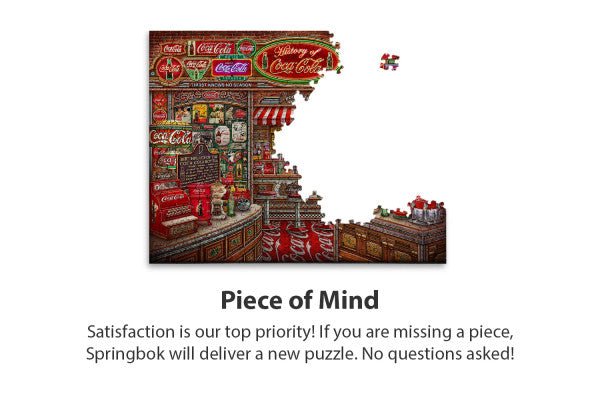 Coca-Cola History 1000 Piece Jigsaw Puzzle by Springbok Puzzles