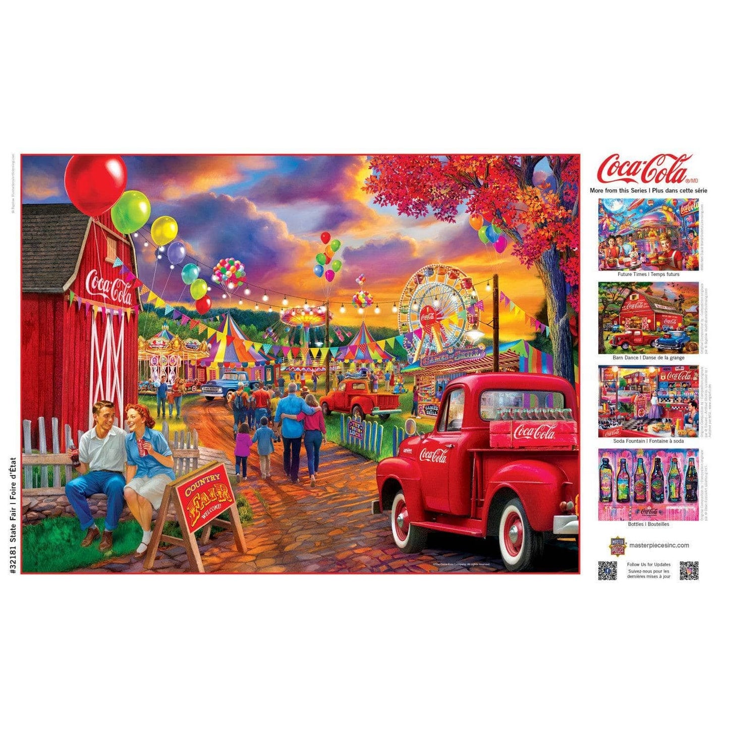 Coca-Cola State Fair 300 Piece Jigsaw Puzzle | Masterpieces Puzzles