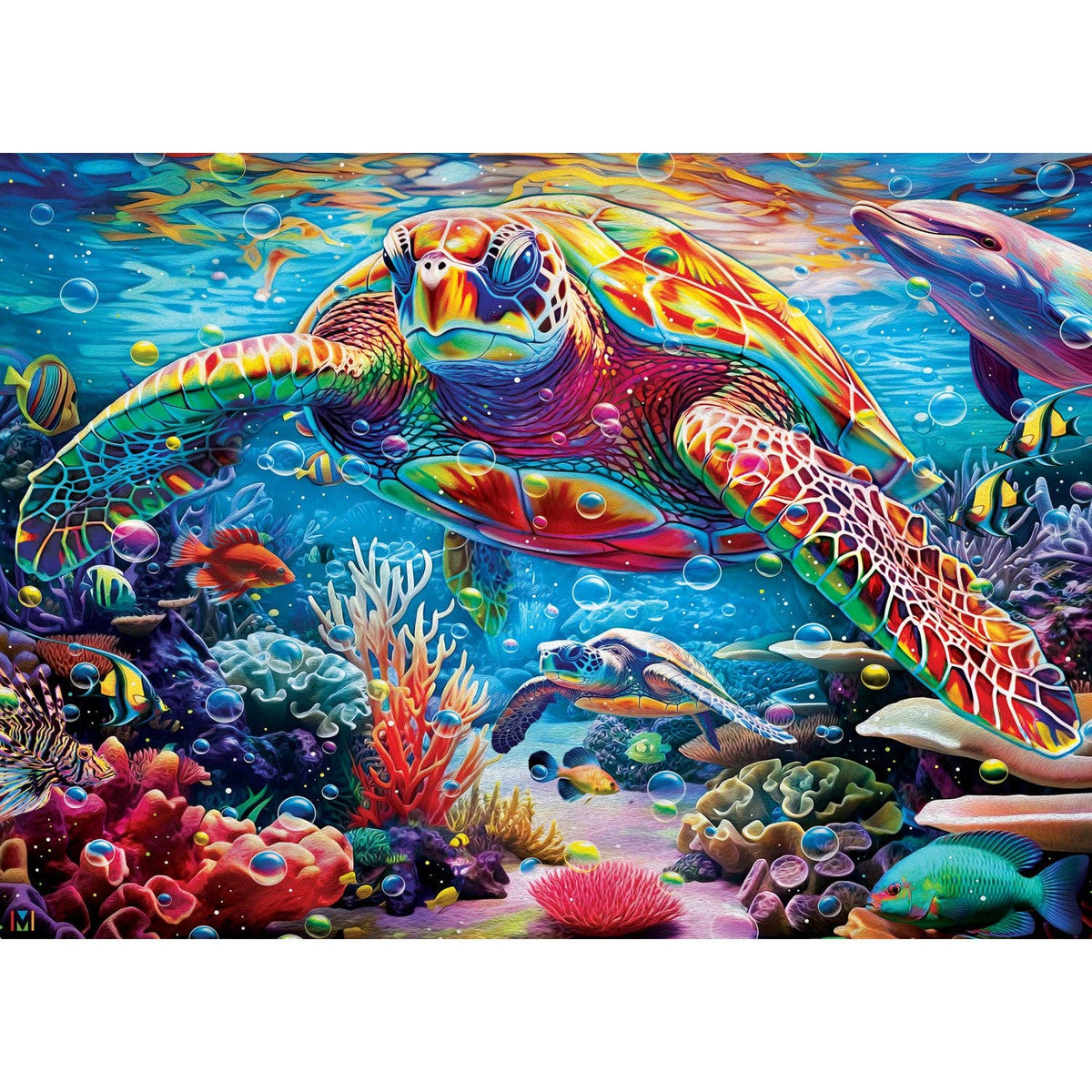 Colorize Coral Kingdom 1000 Piece Puzzle | Masterpieces Puzzles