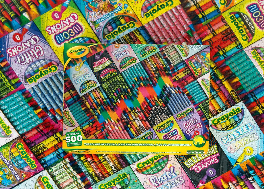 Colors Of Crayola 500 Piece Jigsaw Puzzle by Springbok Puzzles