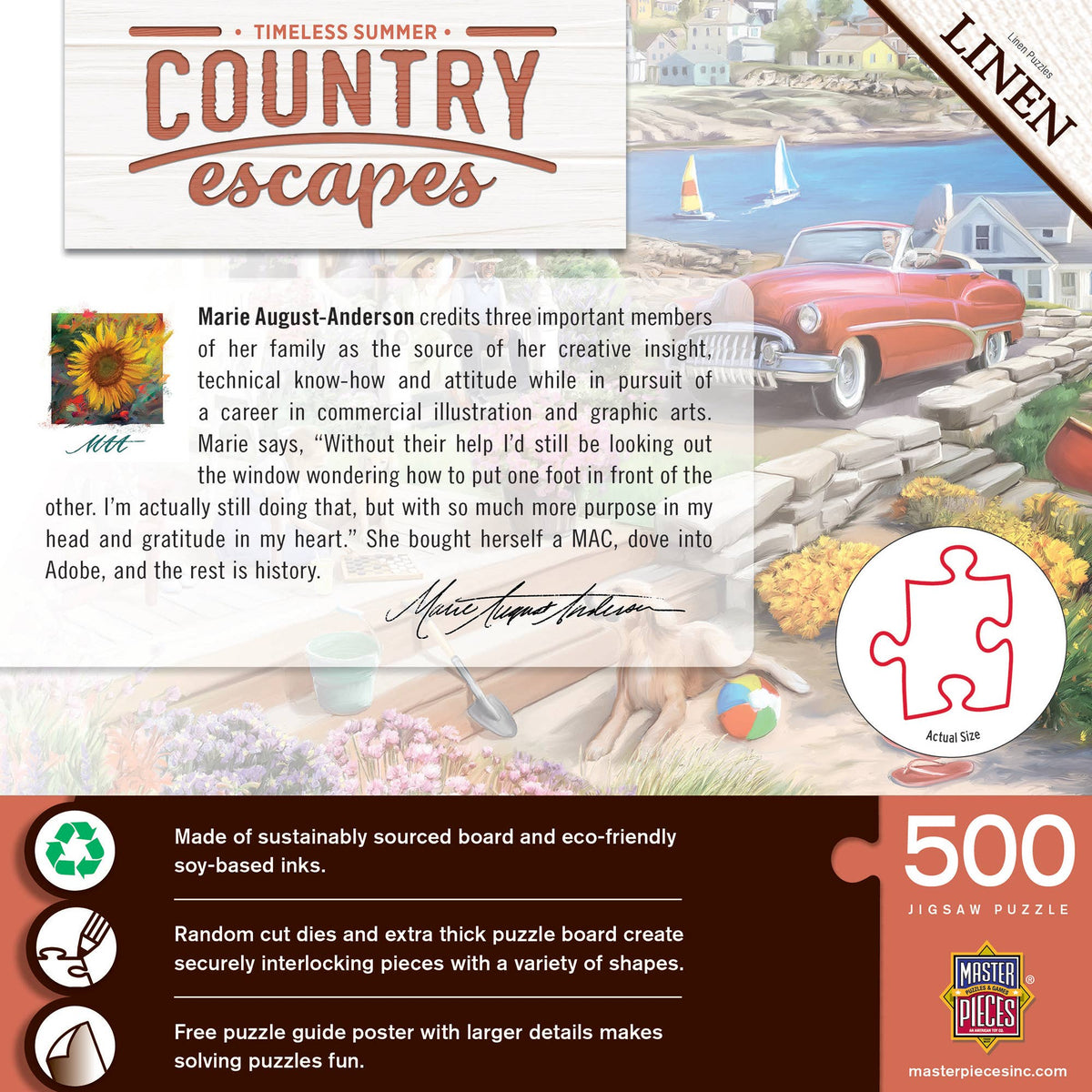 Country Escapes - Timeless Summer 500 Piece Jigsaw Puzzle | Masterpieces Puzzles