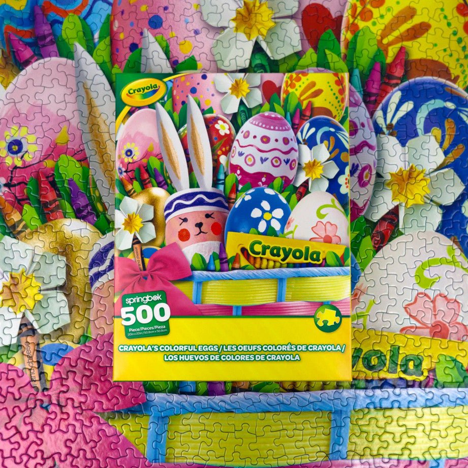 Crayola's Colorful Easter 500 Piece Jigsaw Puzzle by Springbok Puzzles