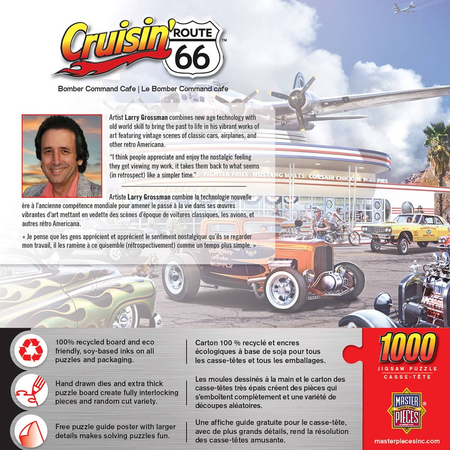 Cruisin' Route 66 Bomber Command Cafe 1000 Piece Puzzle | Masterpieces